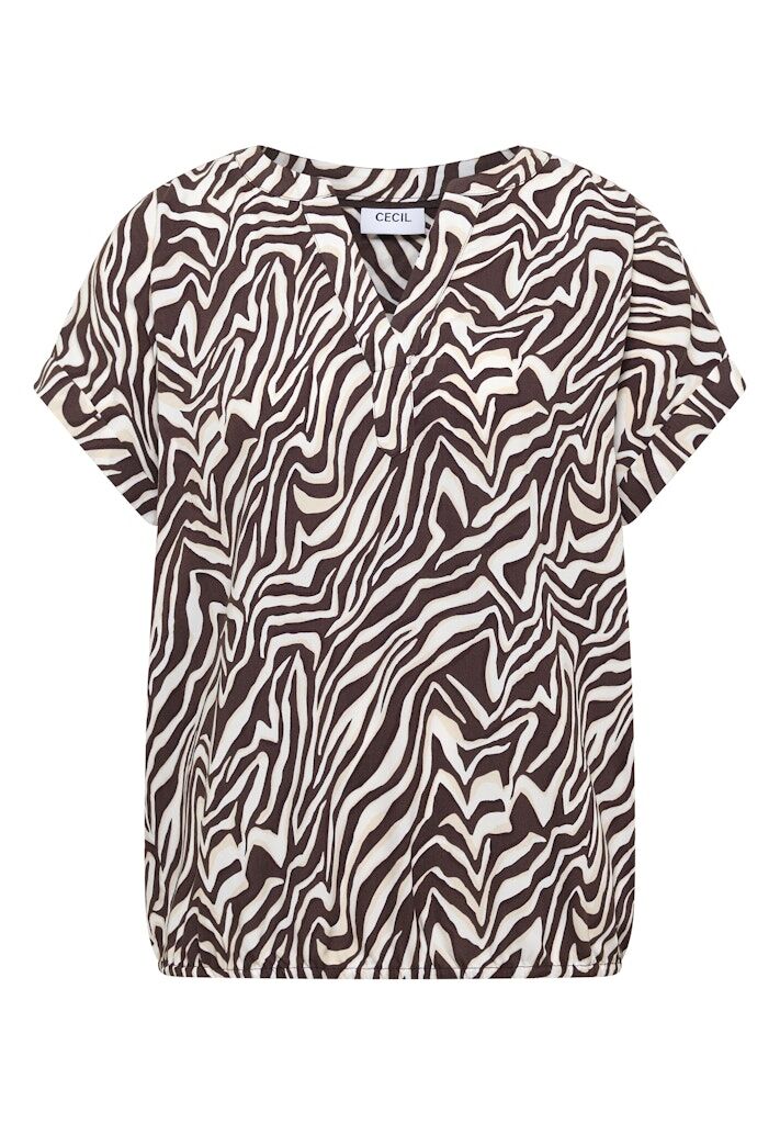 Bluse mit Zebra-Print