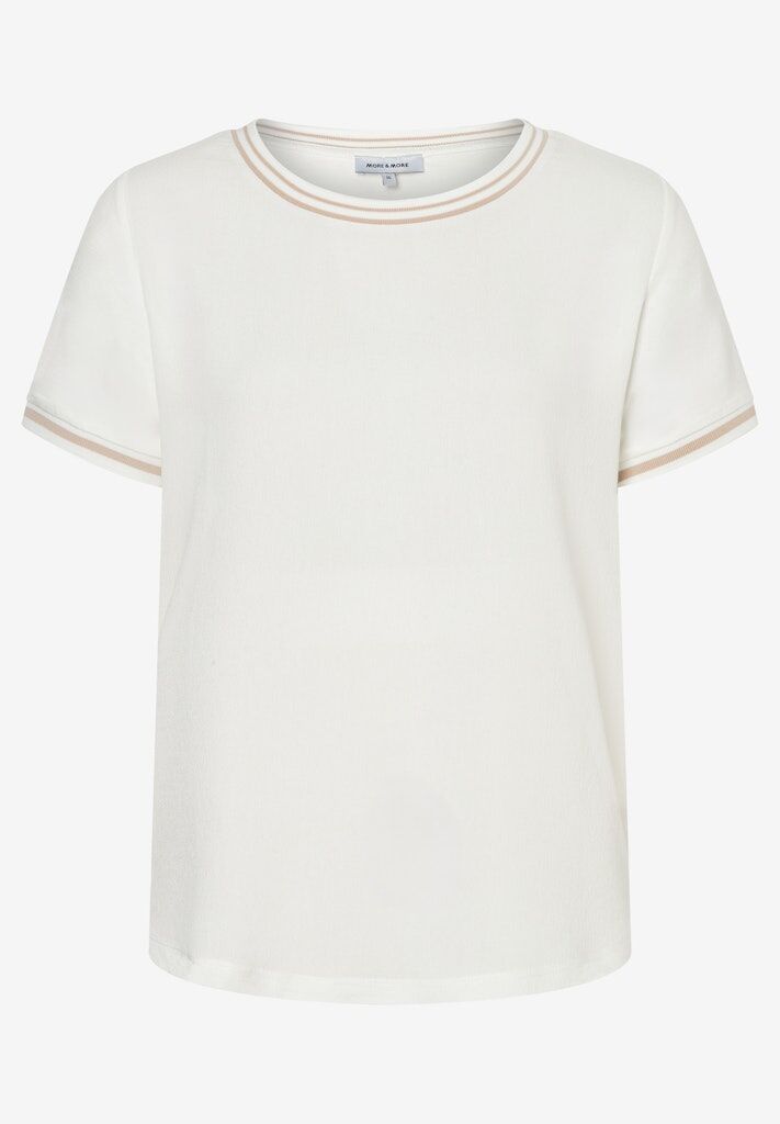 Blusenshirt mit Kontrastabschlüssen