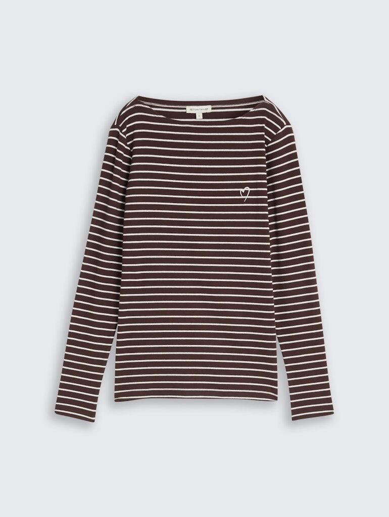 Langarmshirt mit Streifenmuster Langarmshirt mit Streifenmuster