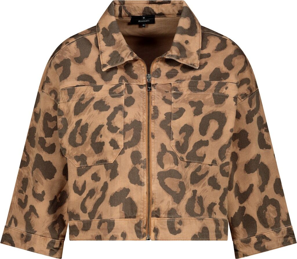 Jacke mit Leo-Print