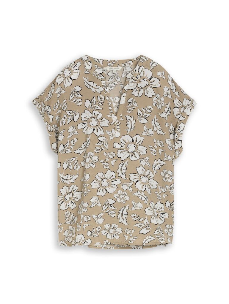 Bluse mit V-Ausschnitt