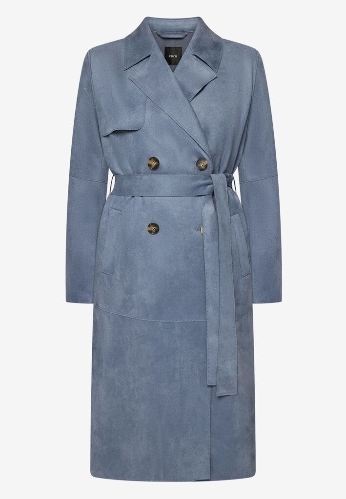 Mantel in Lederoptik