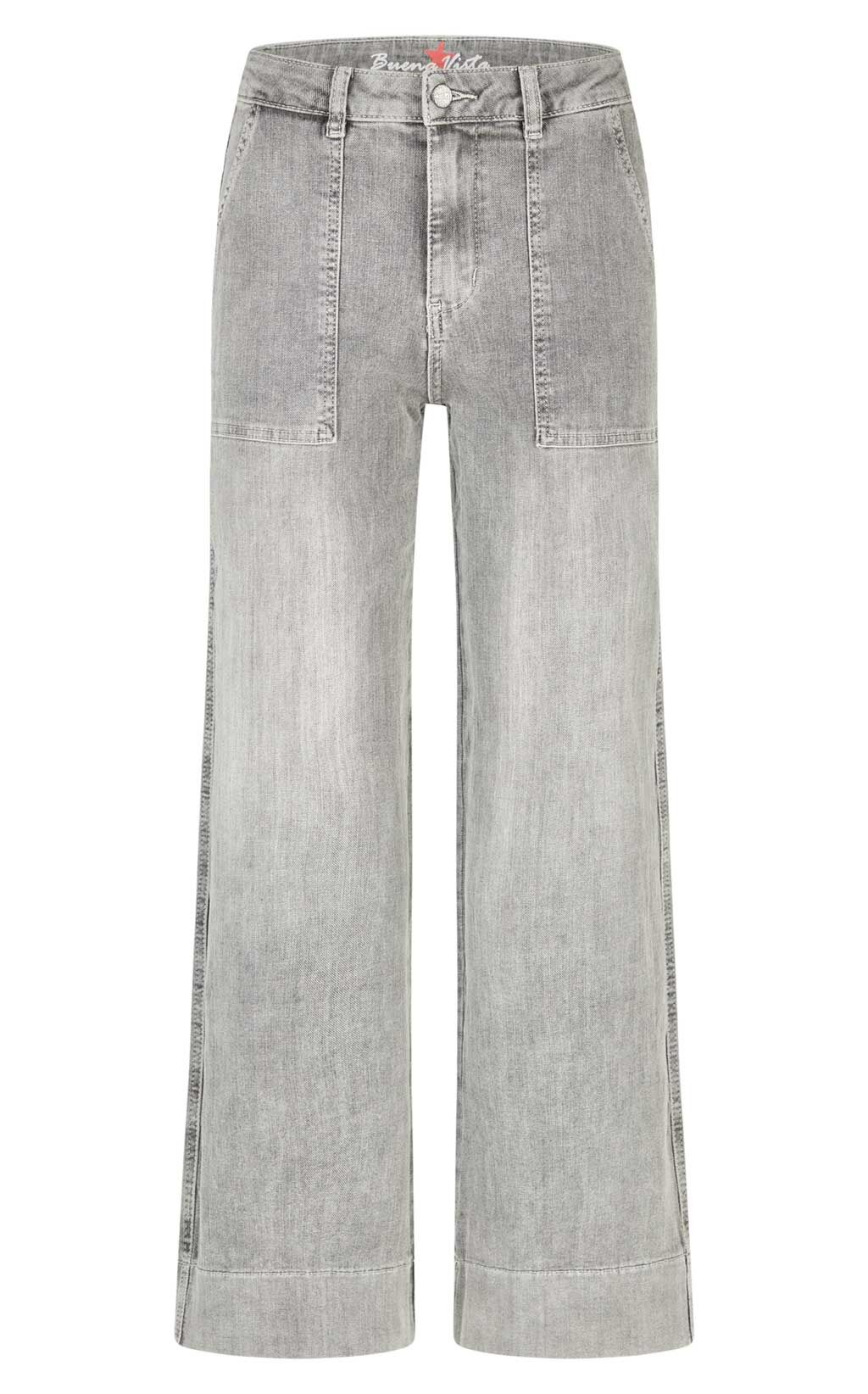 Jeans Wide Leg Worker Stretch Denim