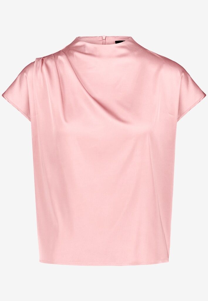 Satinbluse mit Kragen Satinbluse mit Kragen