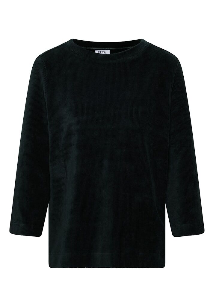 Cordshirt in Unifarbe
