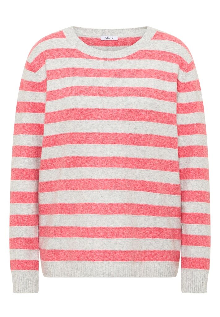 Gestreifter Melange Pullover Gestreifter Melange Pullover