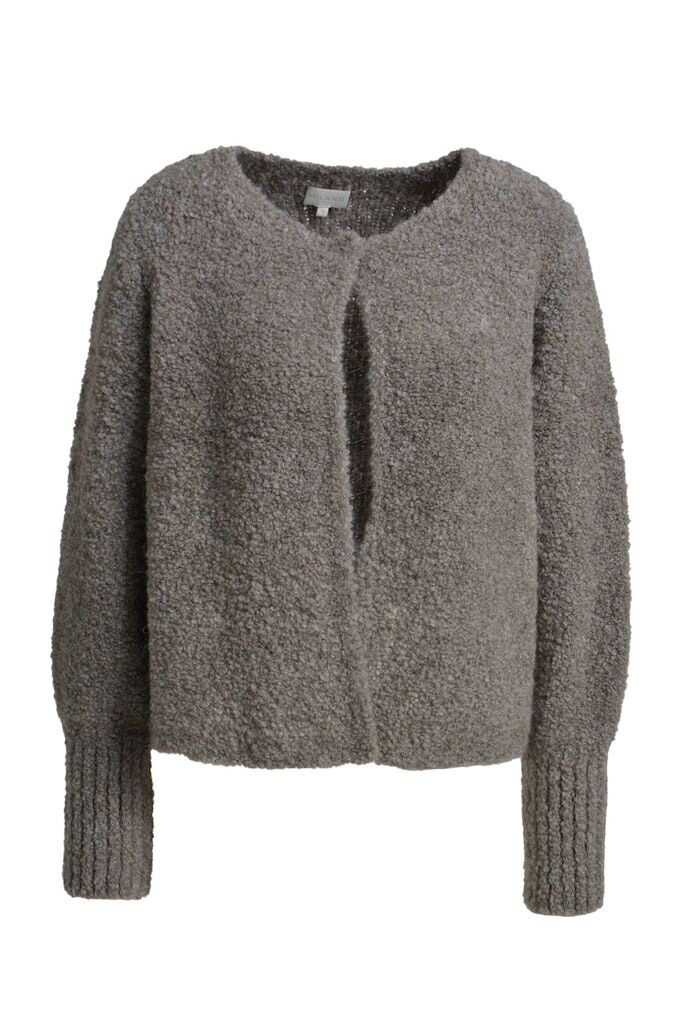 Cardigan mit Bouclé-Strick Cardigan mit Bouclé-Strick