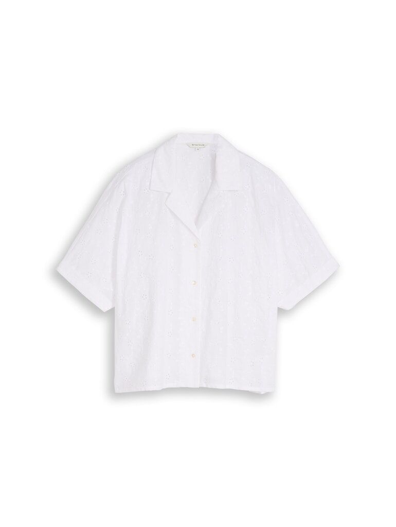 Bluse mit Lochstickerei Bluse mit Lochstickerei