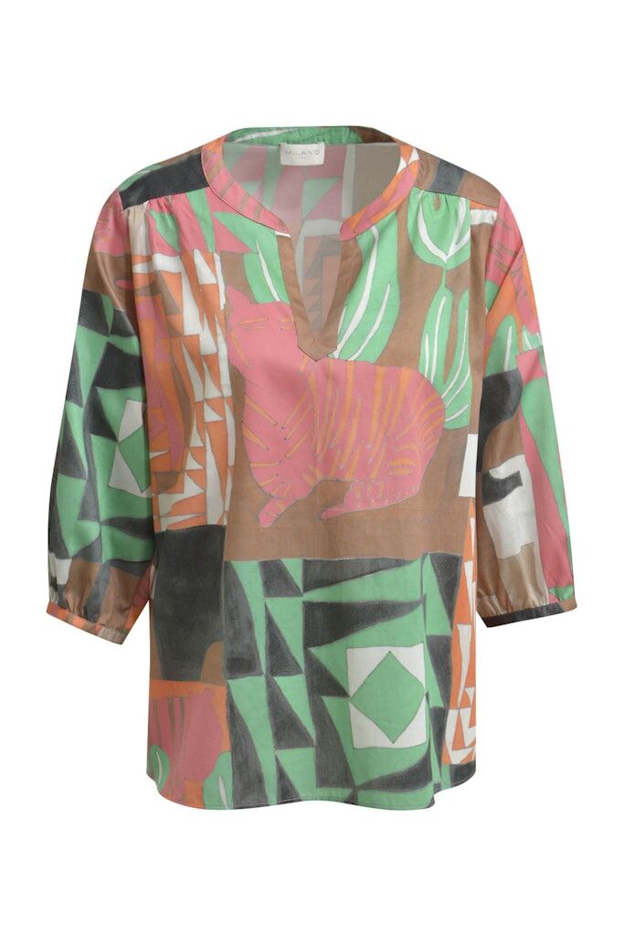 Bluse mit V-Ausschnitt Bluse mit V-Ausschnitt
