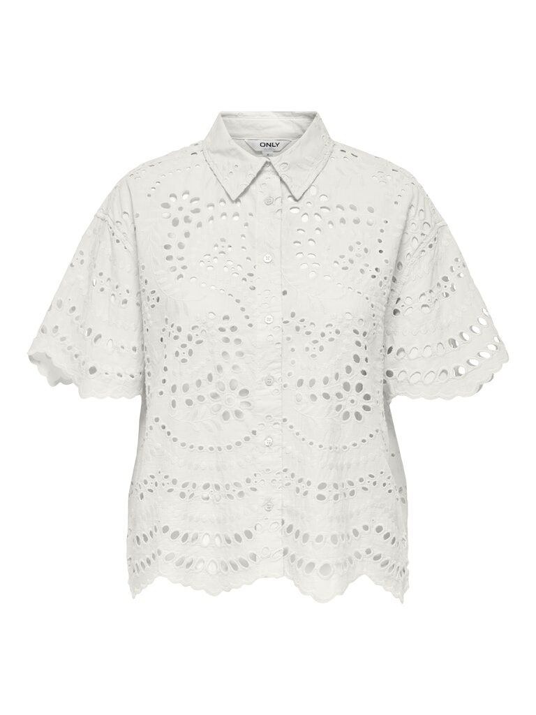 Bluse mit Lochmuster Bluse mit Lochmuster