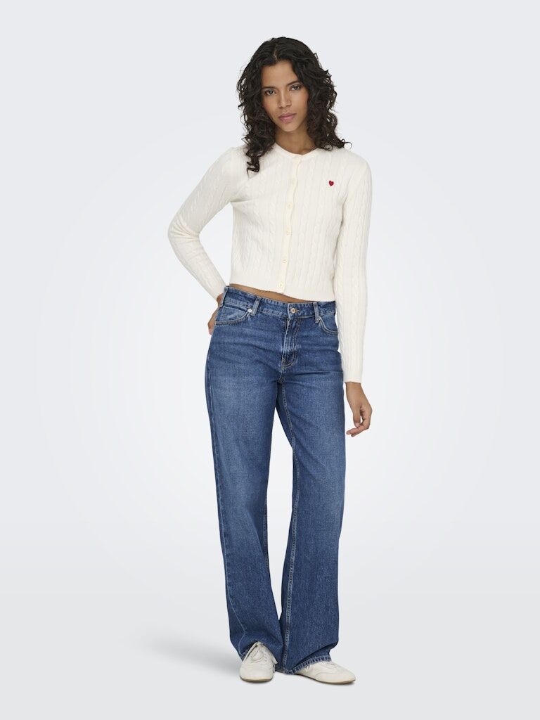 Cardigan mit Herzaufnäher