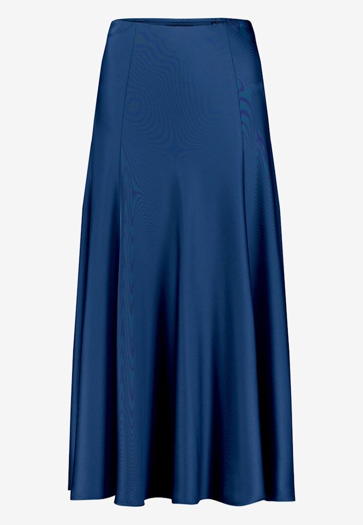 Satinrock Maxi mit Gummibund