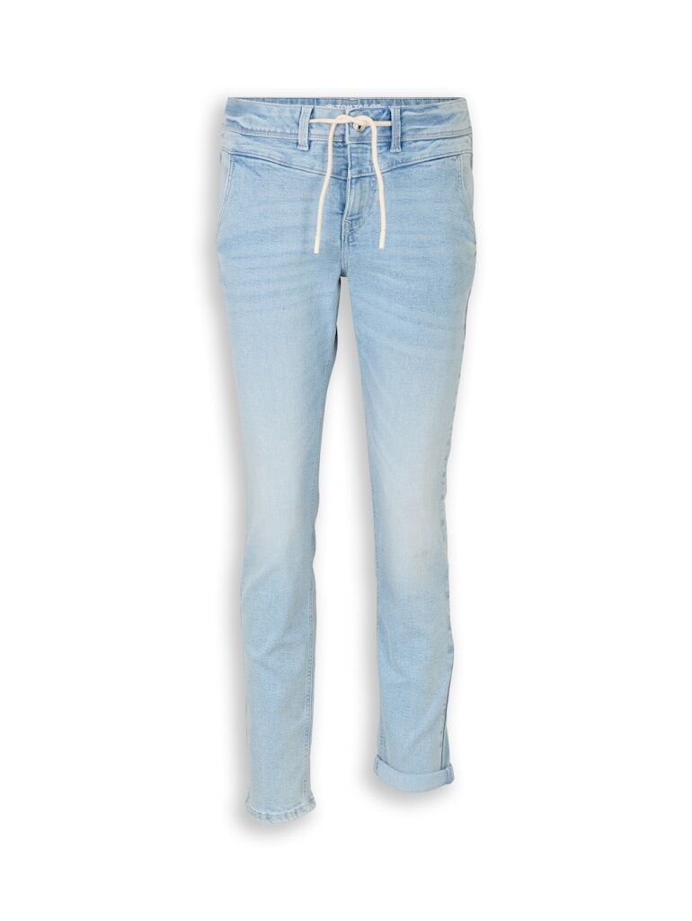 Stretch Jeans mit Kordelzug "Maya Tapered" Stretch Jeans mit Kordelzug "Maya Tapered"
