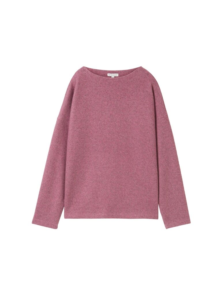 Soft-Touch Sweatshirt mit Knopf-Details