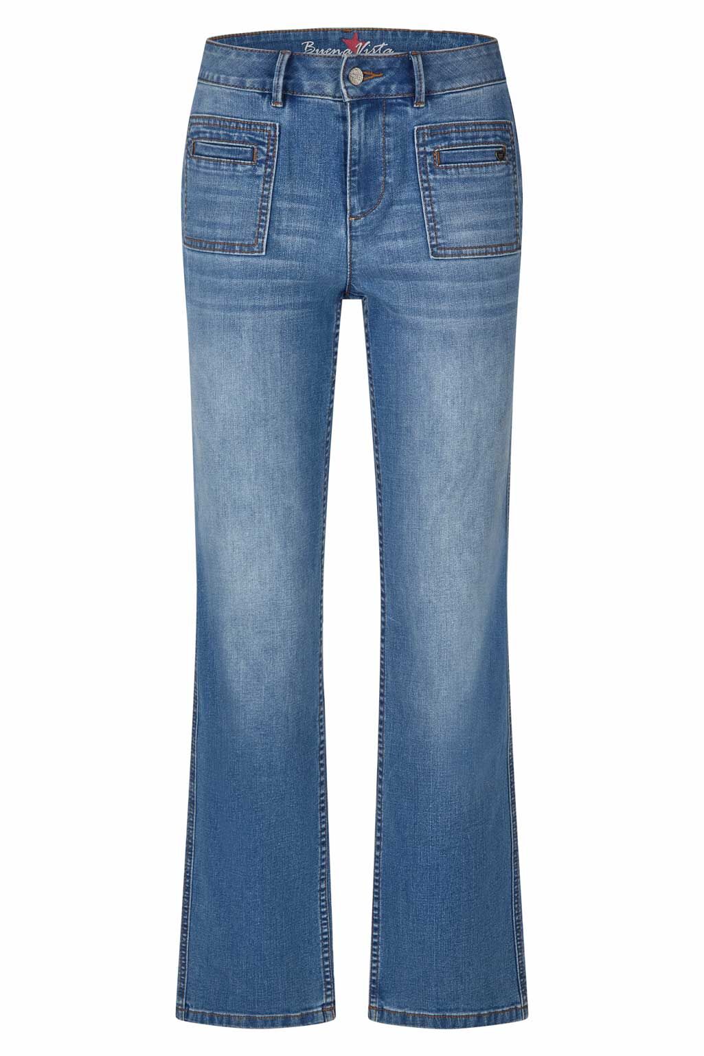 Buena Vista Jeans "Stella-Zip" straight stretch denim Buena Vista Jeans "Stella-Zip" straight stretch denim