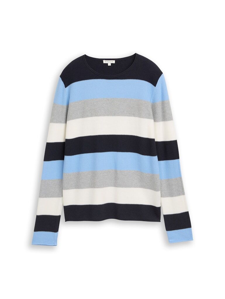 Gestreifter Strickpullover