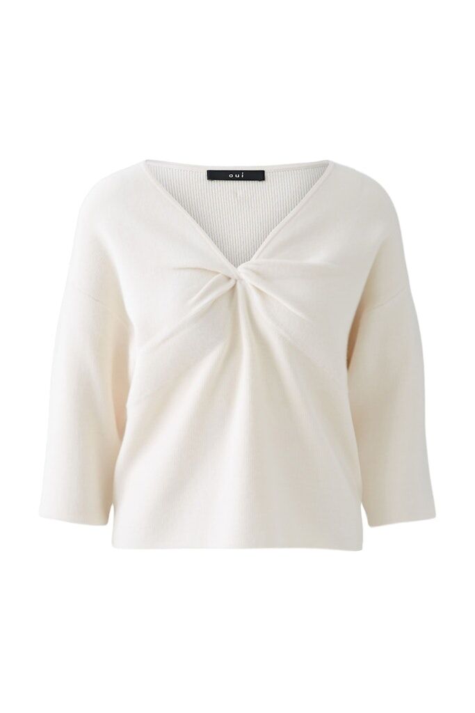 Oui Pullover mit Knotendetail
