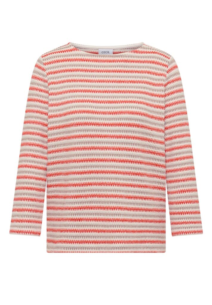 Gestreiftes Strukturshirt Gestreiftes Strukturshirt