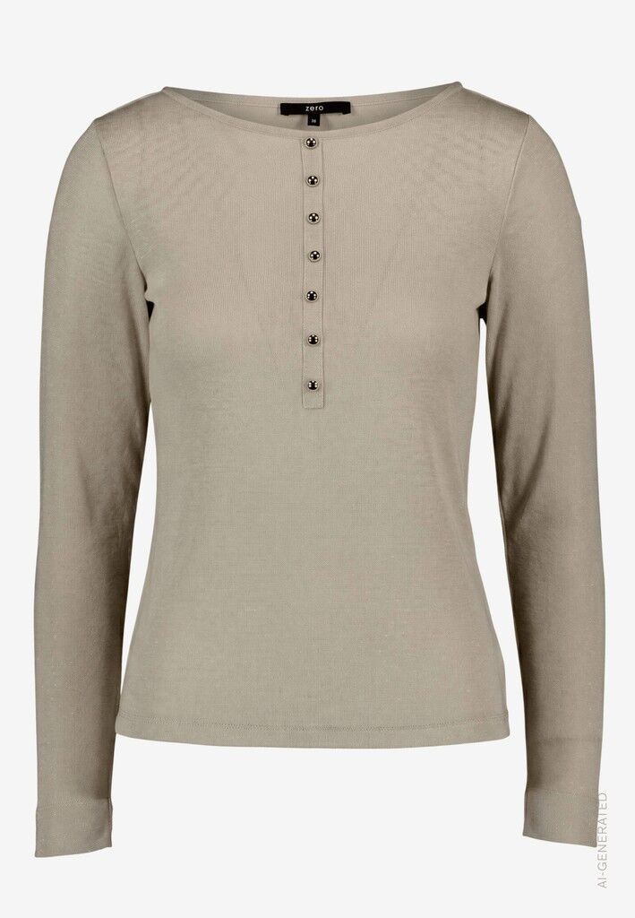Langarmshirt mit Knopfleiste Langarmshirt mit Knopfleiste