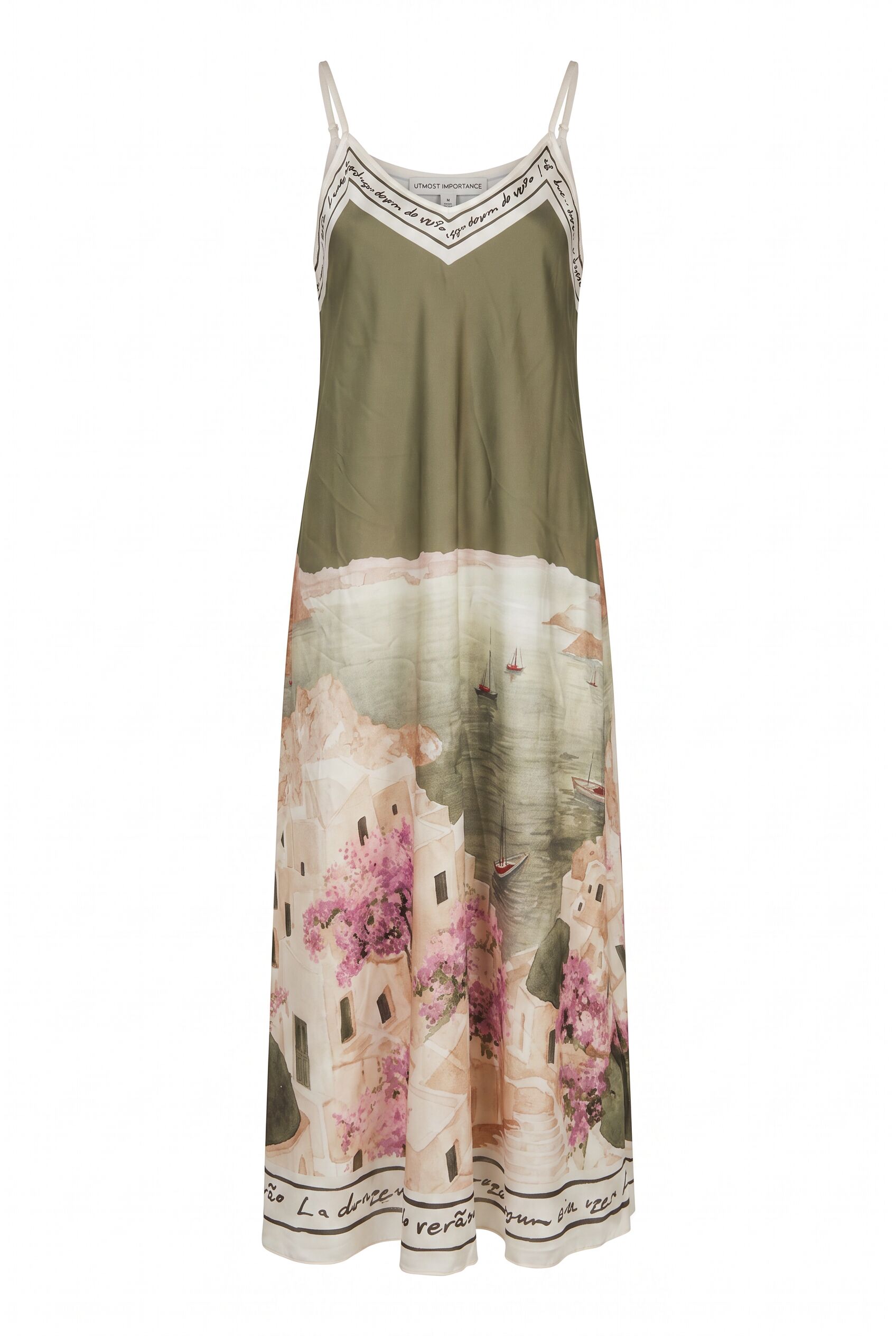 Trägerkleid mit sommerlichem Print