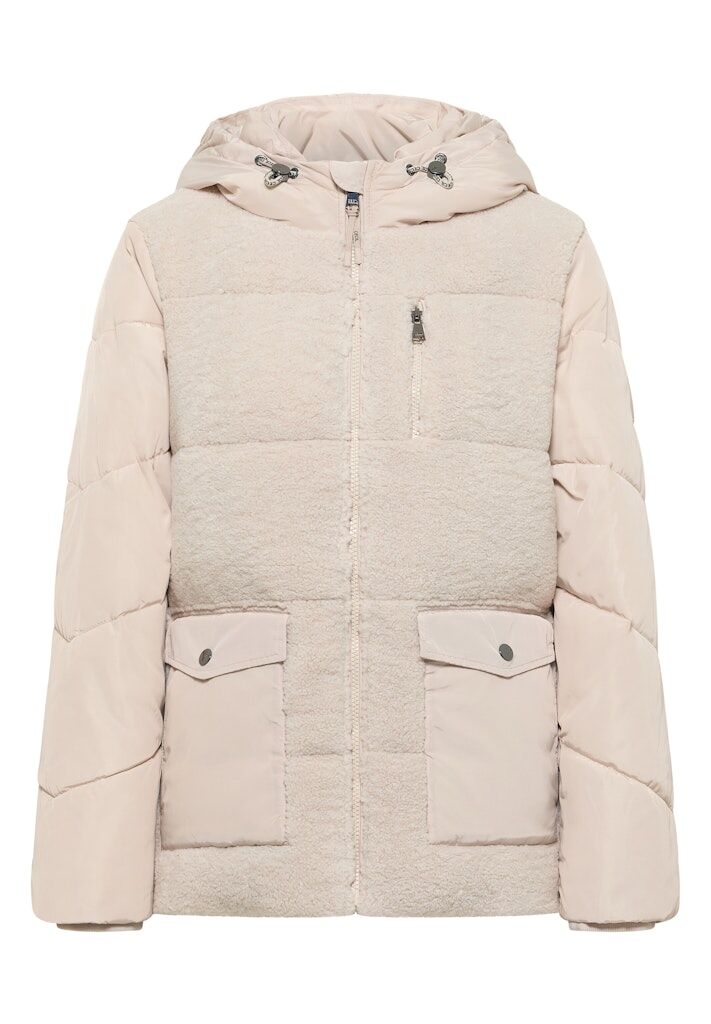 Teddy Jacke mit Strukturmix