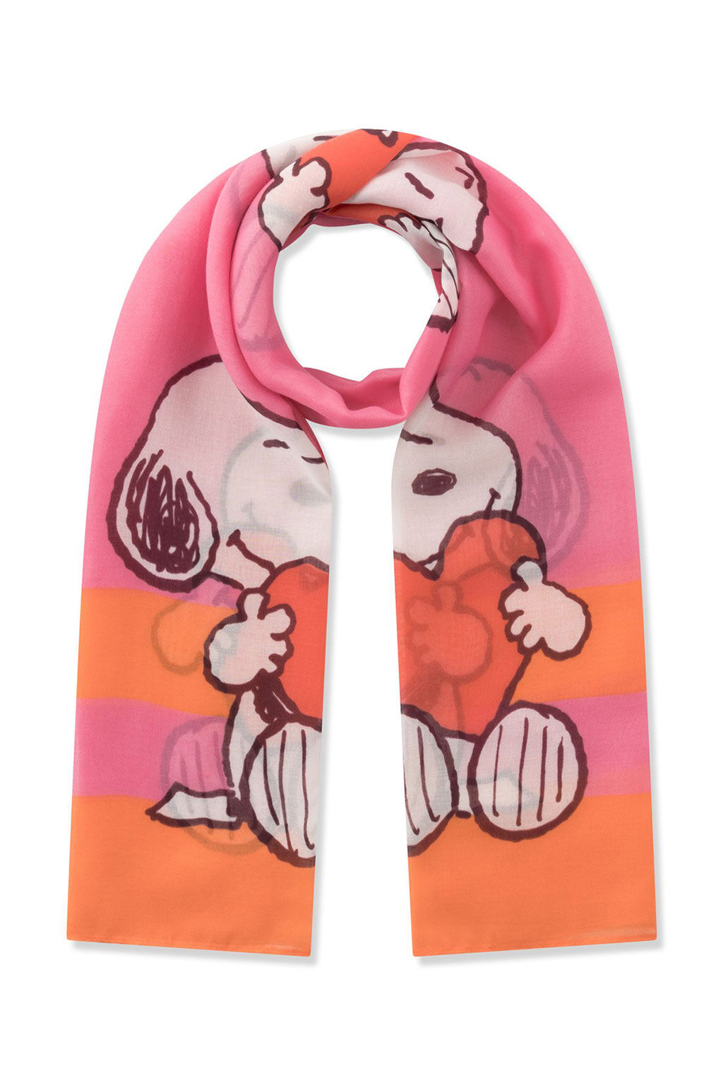 Schal mit Snoopy-Motiven