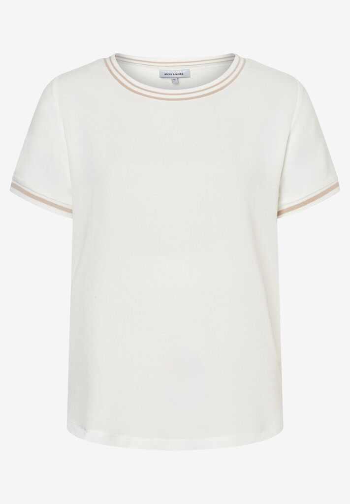 Blusenshirt mit Kontrastabschlüssen