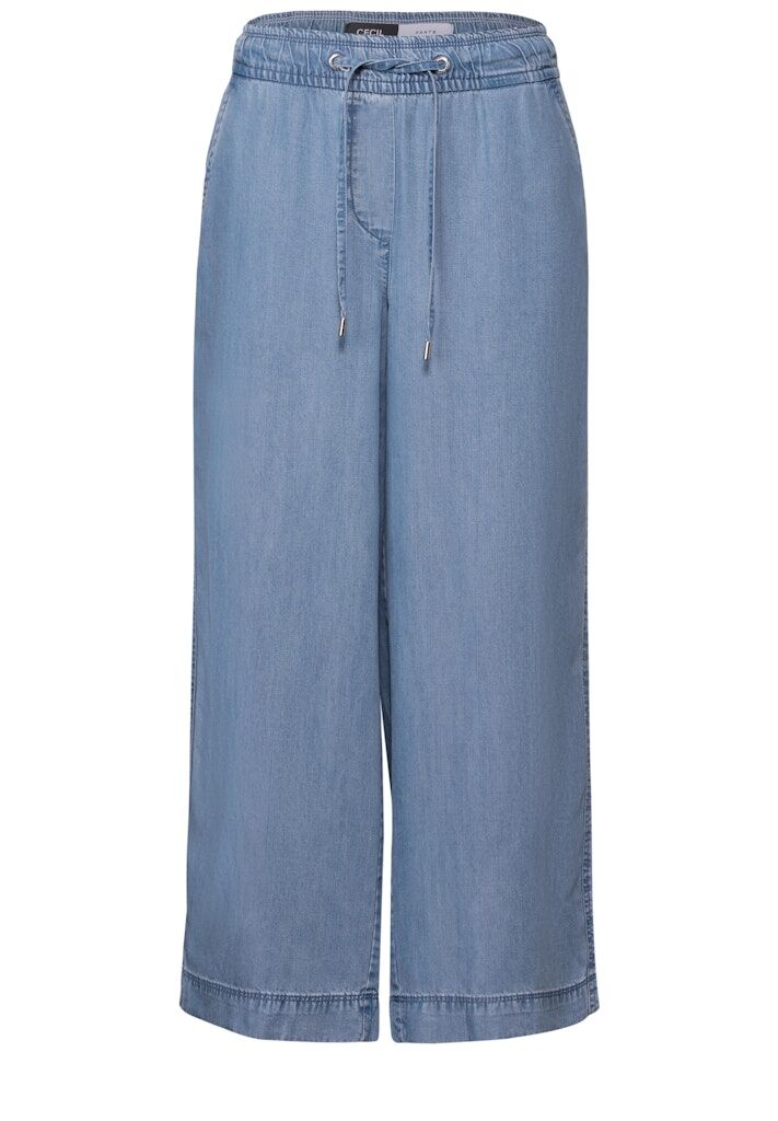 Wide Leg Lyocell-Hose