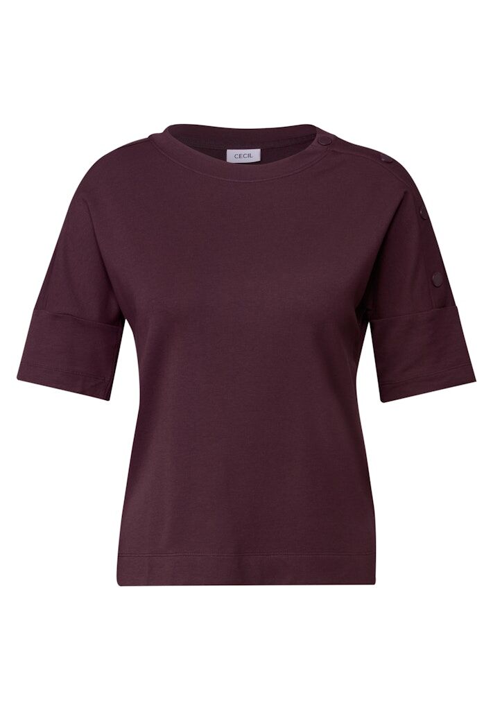 Cecil T-Shirt mit Knopfdetail