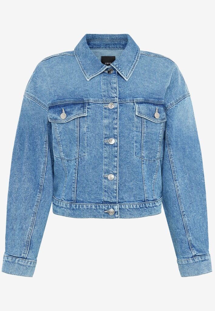 Jeansjacke kurz mit Knopfleiste