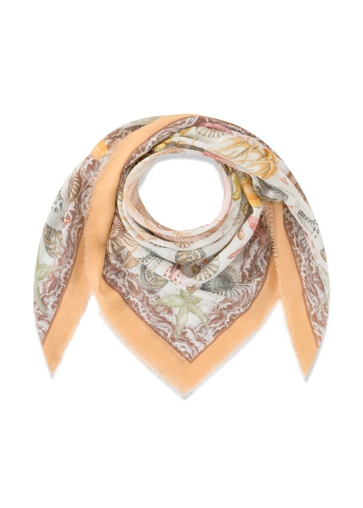 Tuch aus leichter Baumwolle mit maritimen Motiven Tuch aus leichter Baumwolle mit maritimen Motiven