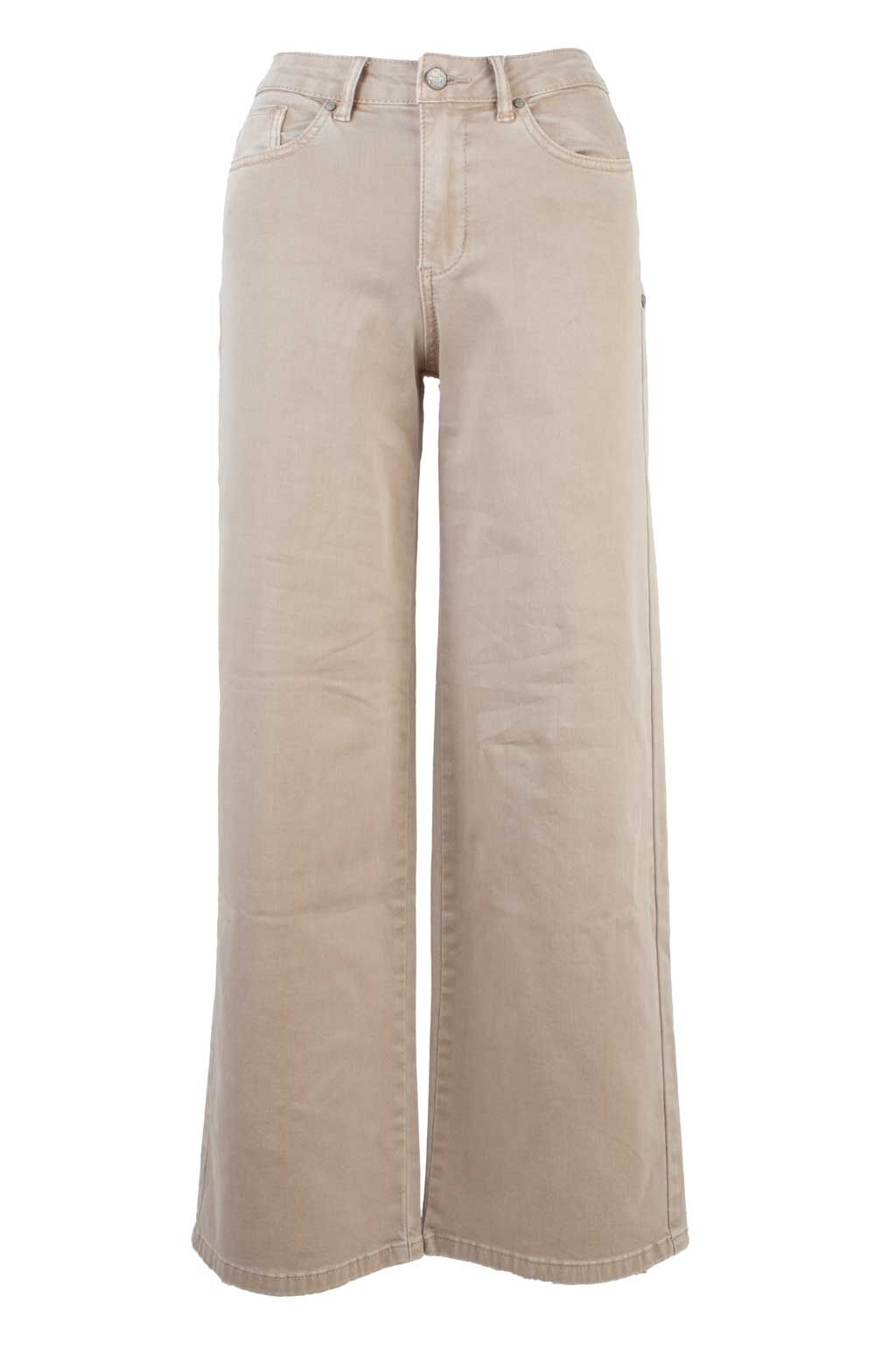 Wide Leg Stretch Twill