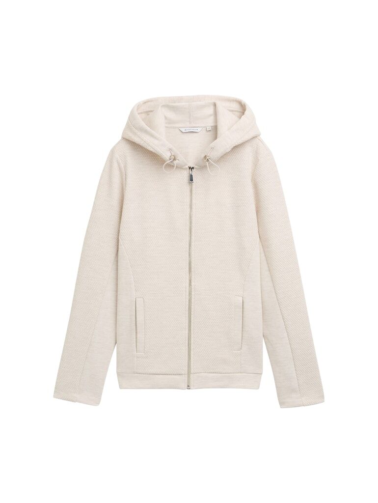 Sweatjacke mit verstellbarer Kapuze