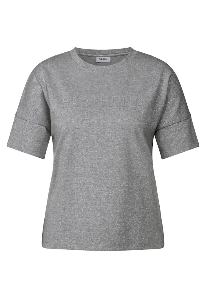 Cecil Glitzer-Shirt mit Wording