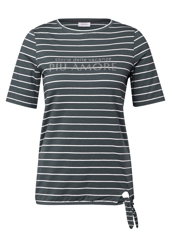 Streifenshirt mit Wording
