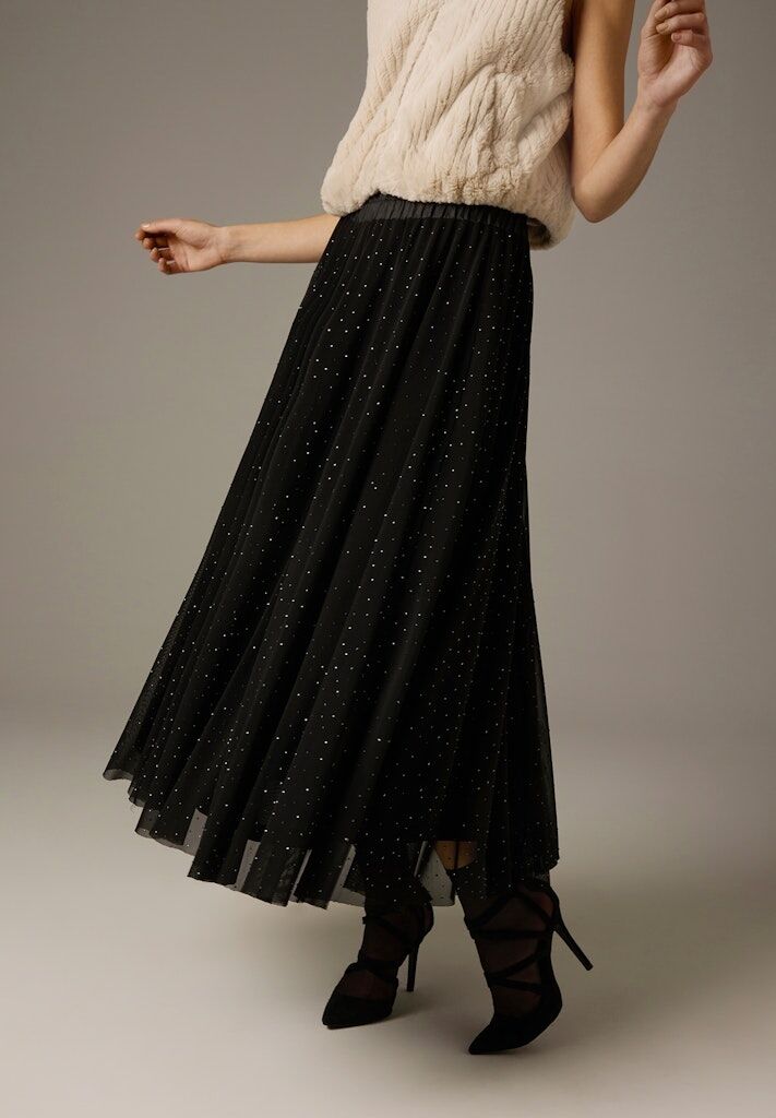 Meshrock mit Glanzsteinchen Meshrock mit Glanzsteinchen