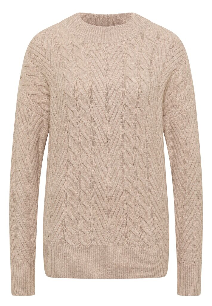Pullover mit Zopfmuster Pullover mit Zopfmuster