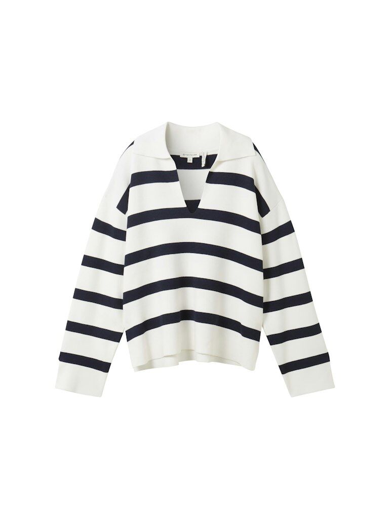 Gestreifter Strickpullover Gestreifter Strickpullover