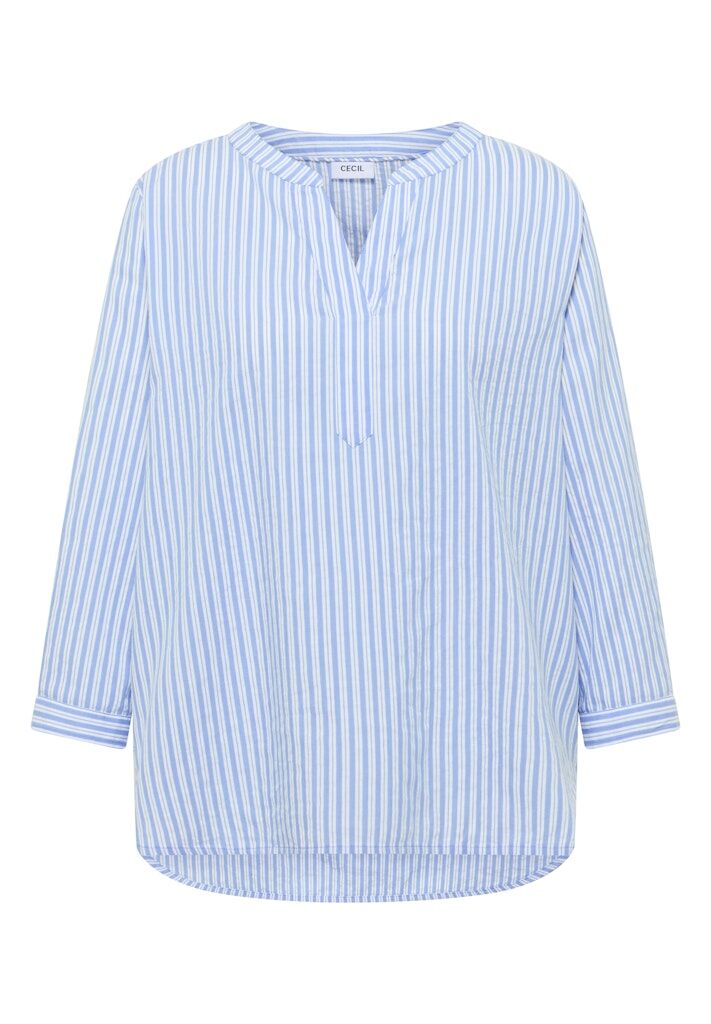 Langarm Bluse in Seersuckerqualität Langarm Bluse in Seersuckerqualität