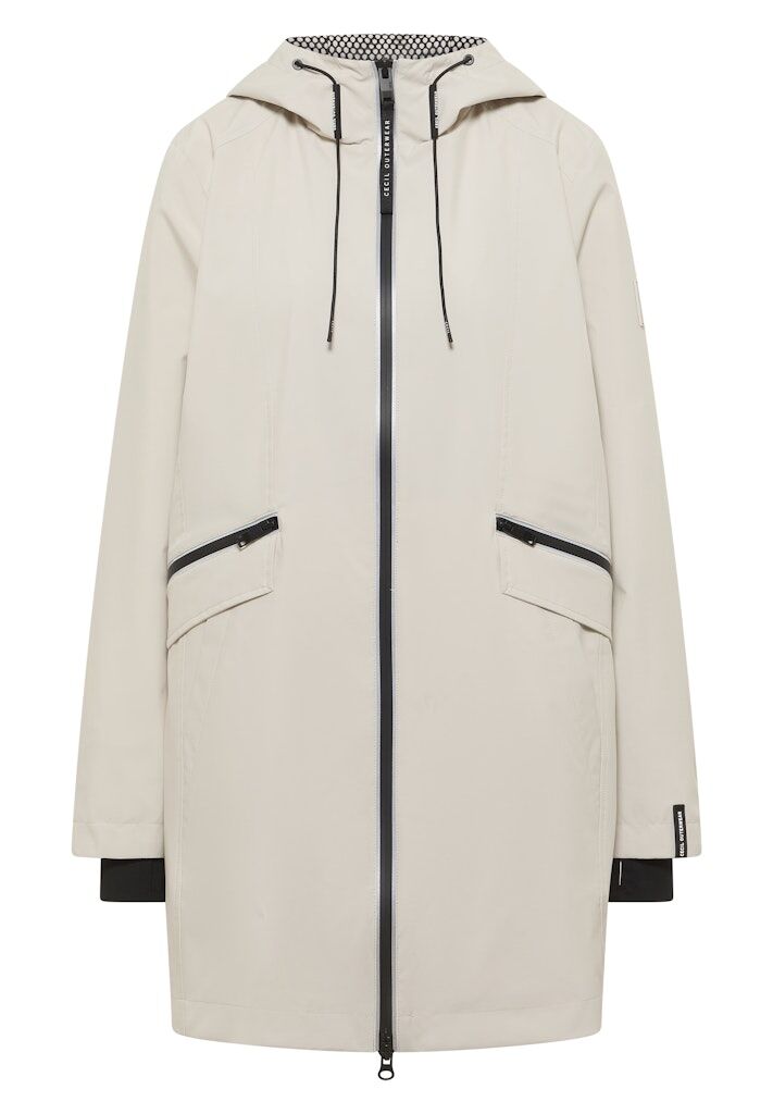 Mantel mit Kapuze und 2-Wege-Zipper Mantel mit Kapuze und 2-Wege-Zipper