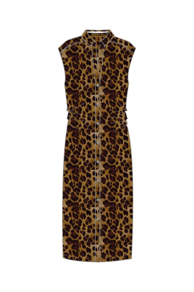 Kleid mit Leo-Print Kleid mit Leo-Print