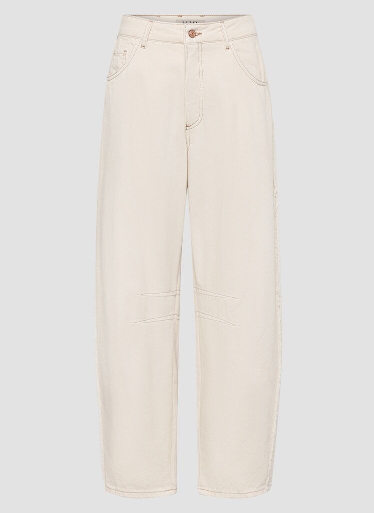 Jeans mit Schleifenstickerei