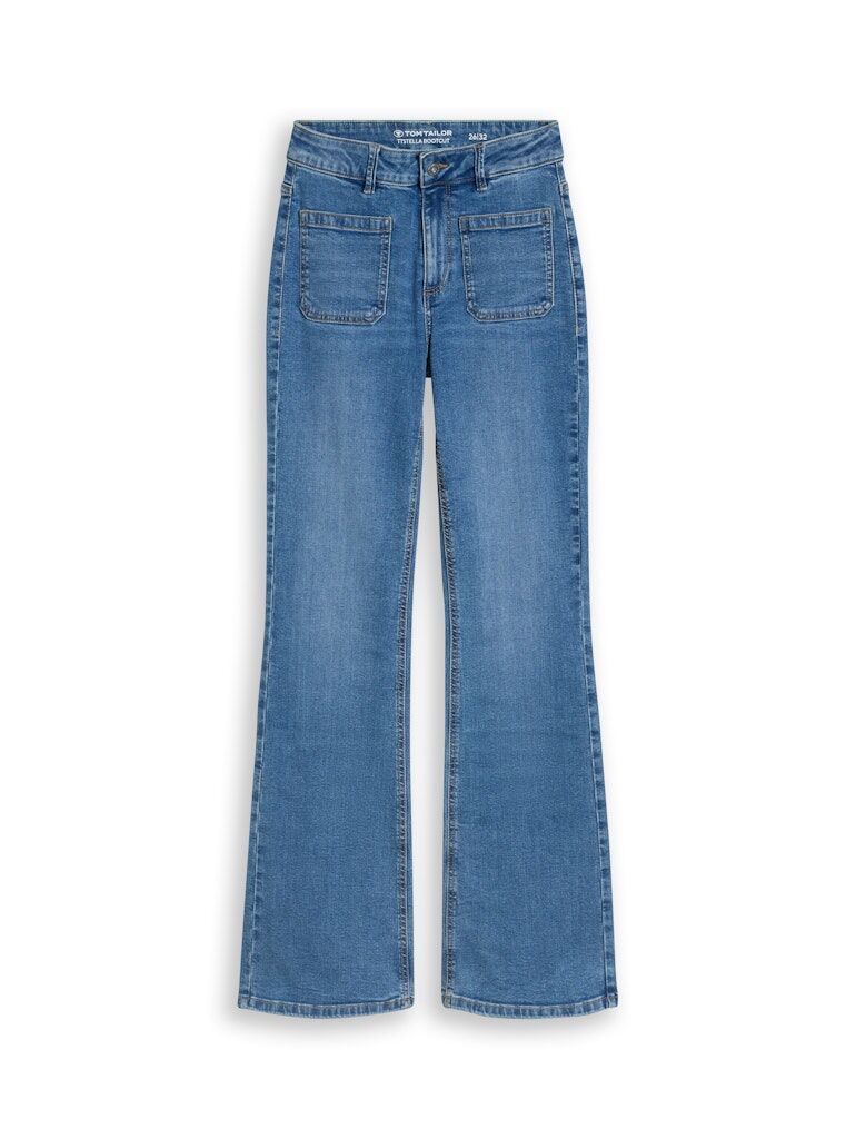 TTSTELLA Bootcut Jeans mit aufgesetzten Taschen