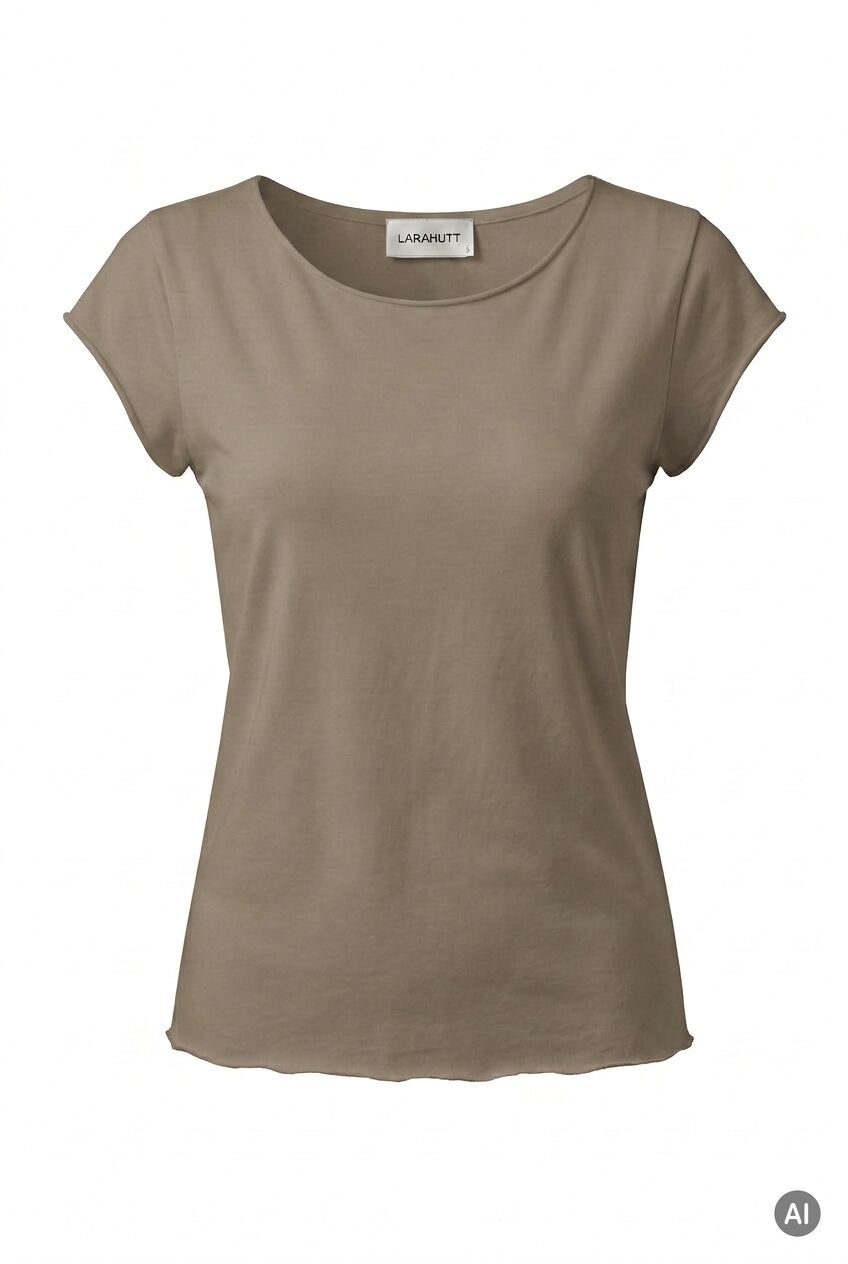 T-Shirt mit offenen Kanten T-Shirt mit offenen Kanten