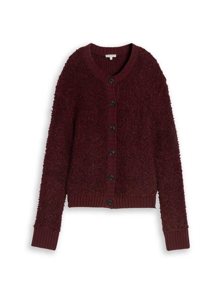 Strickjacke aus Bouclé-Stoff