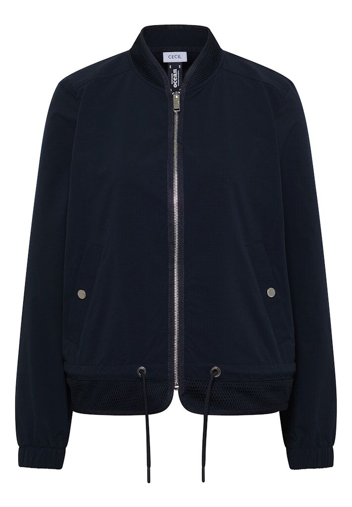 Blouson mit Tunnelzug und Mesh-Details