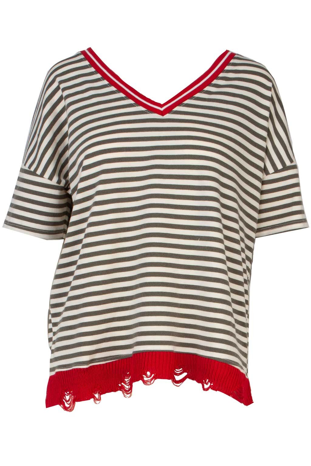 T-Shirt mit Fransen T-Shirt mit Fransen
