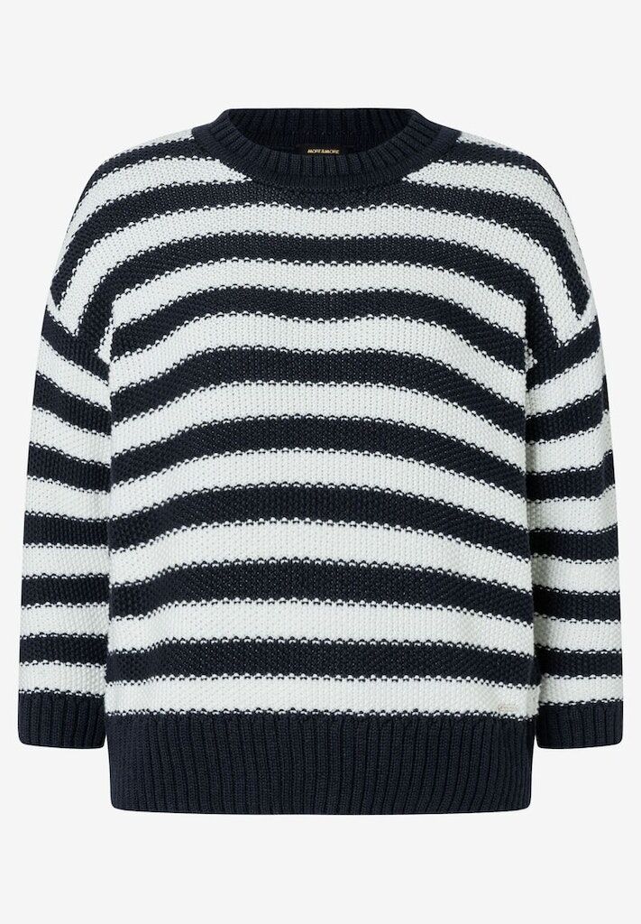 Strukturpullover mit Streifen marine/ecru Frühjahrs-Kollektion