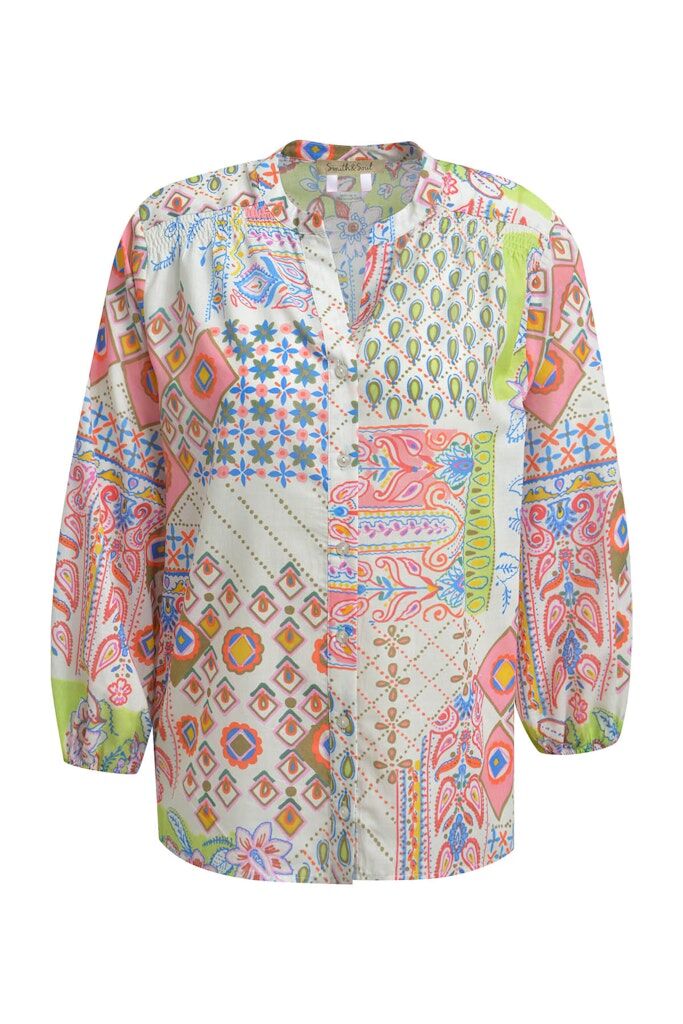 Bluse mit Allover-Print