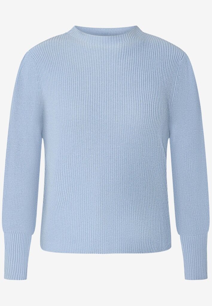 Strickpullover mit Ballonärmeln